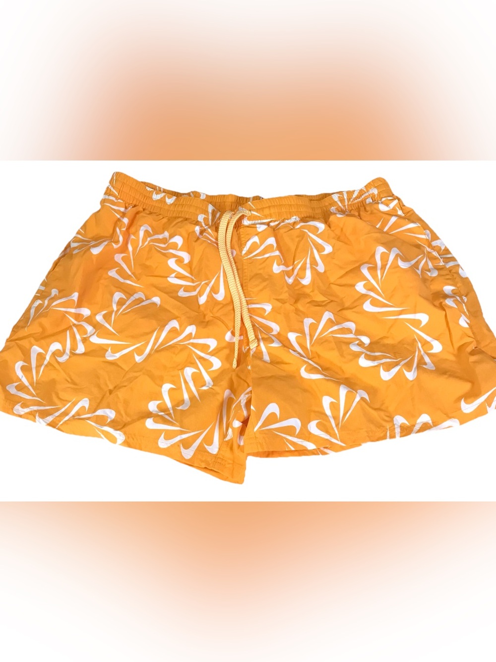 Nike Mens Swoosh All Over Swim Trunks (NESS0509-724) Orange XXL - Picture 2 of 5
